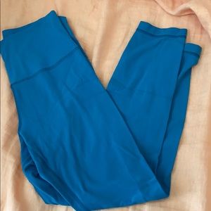 Lululemon 7/8 align leggings. Teal! EUC!